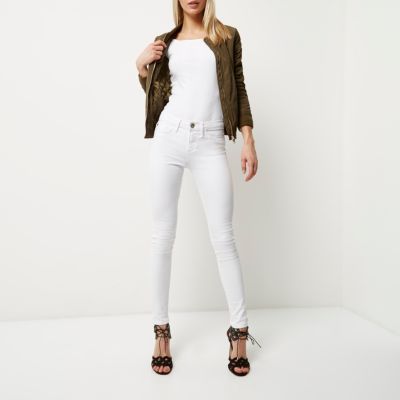 White Amelie superskinny jeans